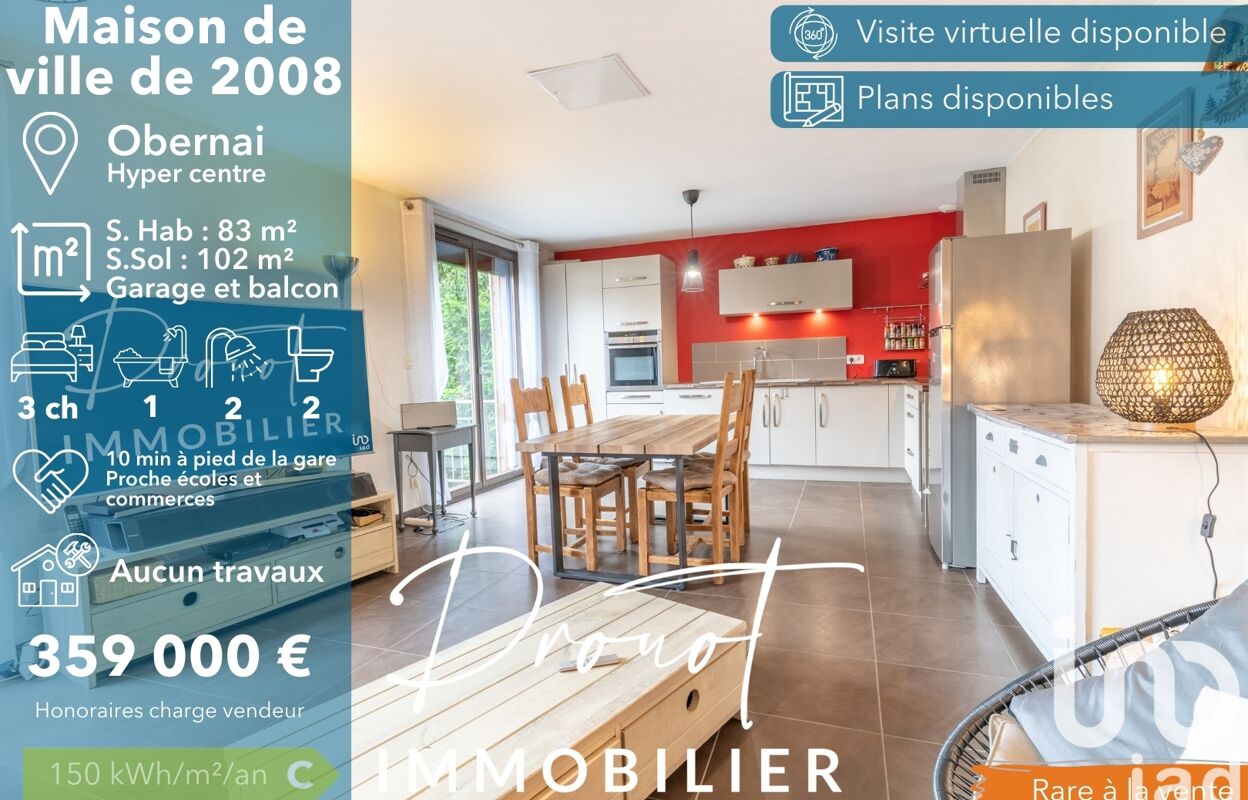 maison 5 pièces 83 m2 à vendre à Obernai (67210)