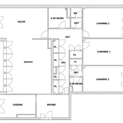 Appartement 5 pièces 121 m²