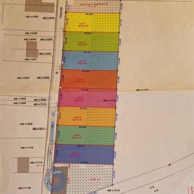 Terrain 600 m²