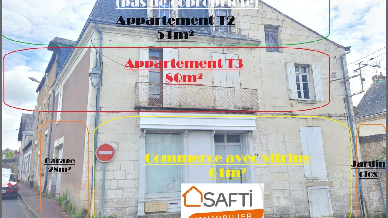 immeuble  pièces 189 m2 à vendre à Descartes (37160)