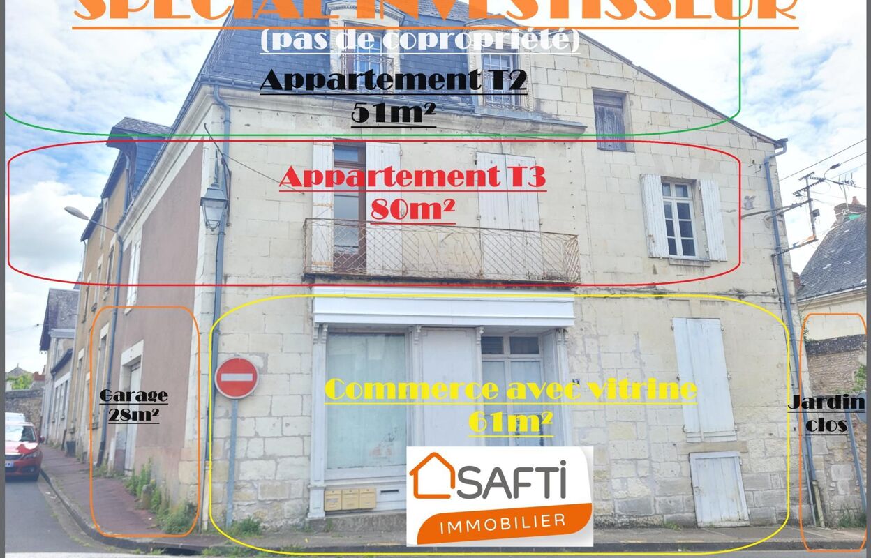 immeuble  pièces 189 m2 à vendre à Descartes (37160)