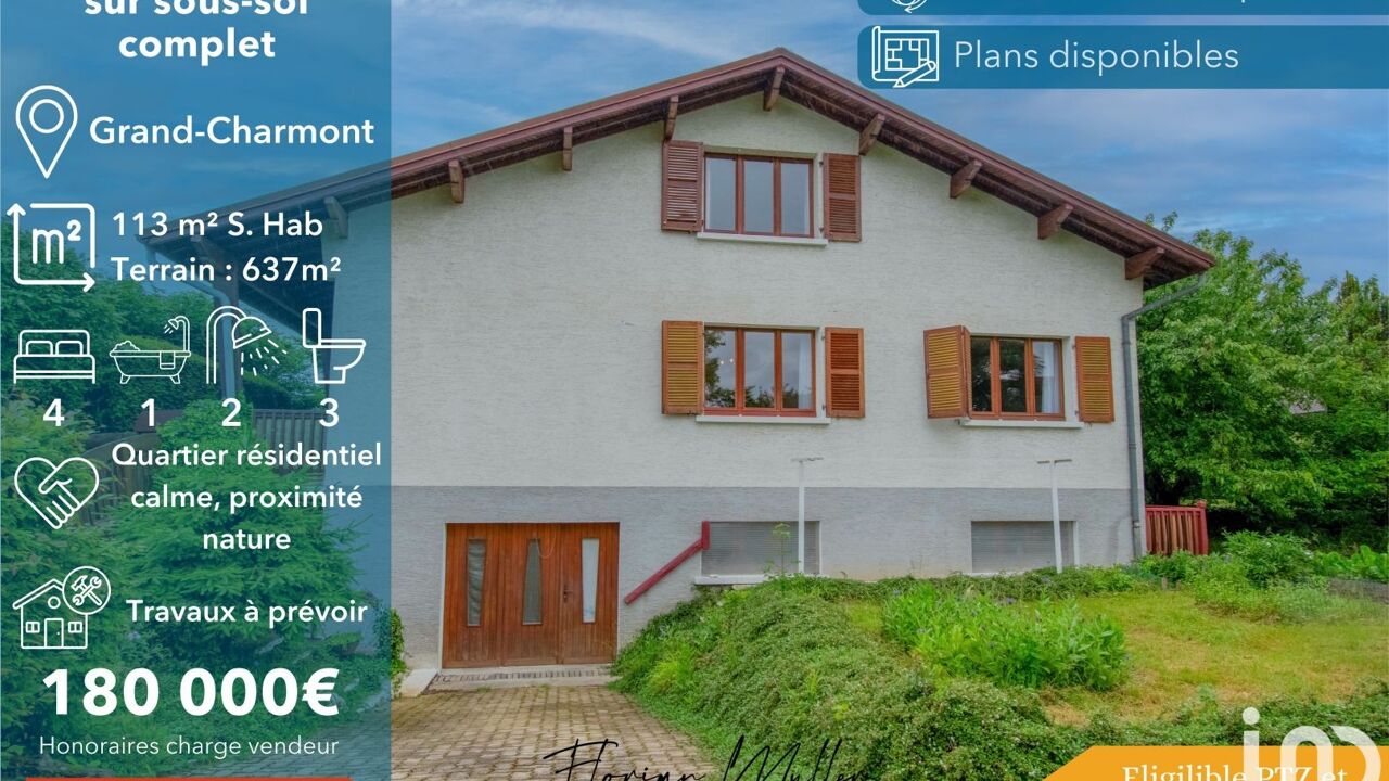 maison 6 pièces 113 m2 à vendre à Grand-Charmont (25200)