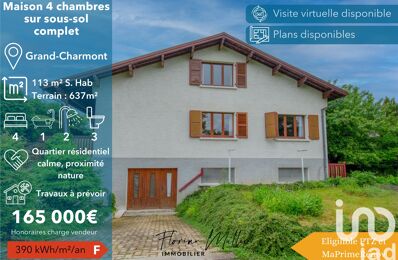 vente maison 165 000 € à proximité de Roches-Lès-Blamont (25310)