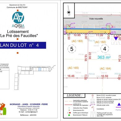 Terrain 363 m²