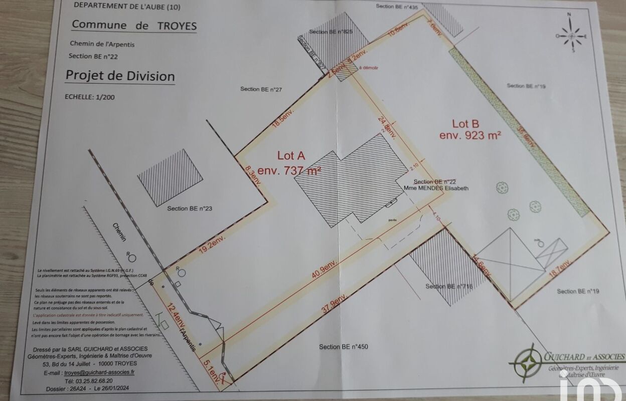 terrain  pièces 923 m2 à vendre à Troyes (10000)