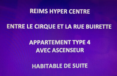 appartement 4 pièces 72 m2 à vendre à Reims (51100)