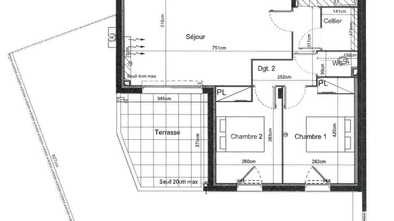 appartement 3 pièces 66 m2 à vendre à Sauvian (34410)