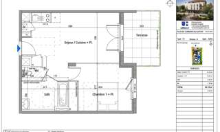 Appartement 2 Pièces 43 m² à vendre à Jassans-Riottier (01480)