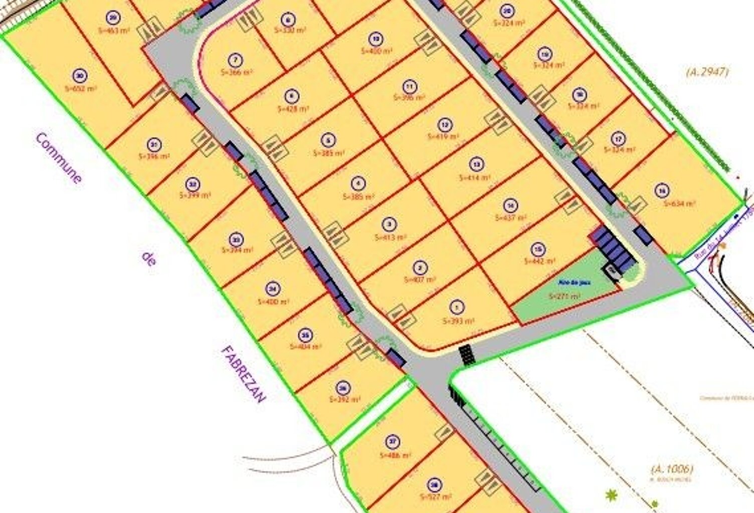 Vente Terrain 393 m&sup2; — photo 1