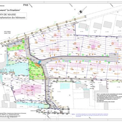 Terrain à construire 463 m²