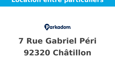 location garage 105 € CC /mois à proximité de Châtillon (92320)