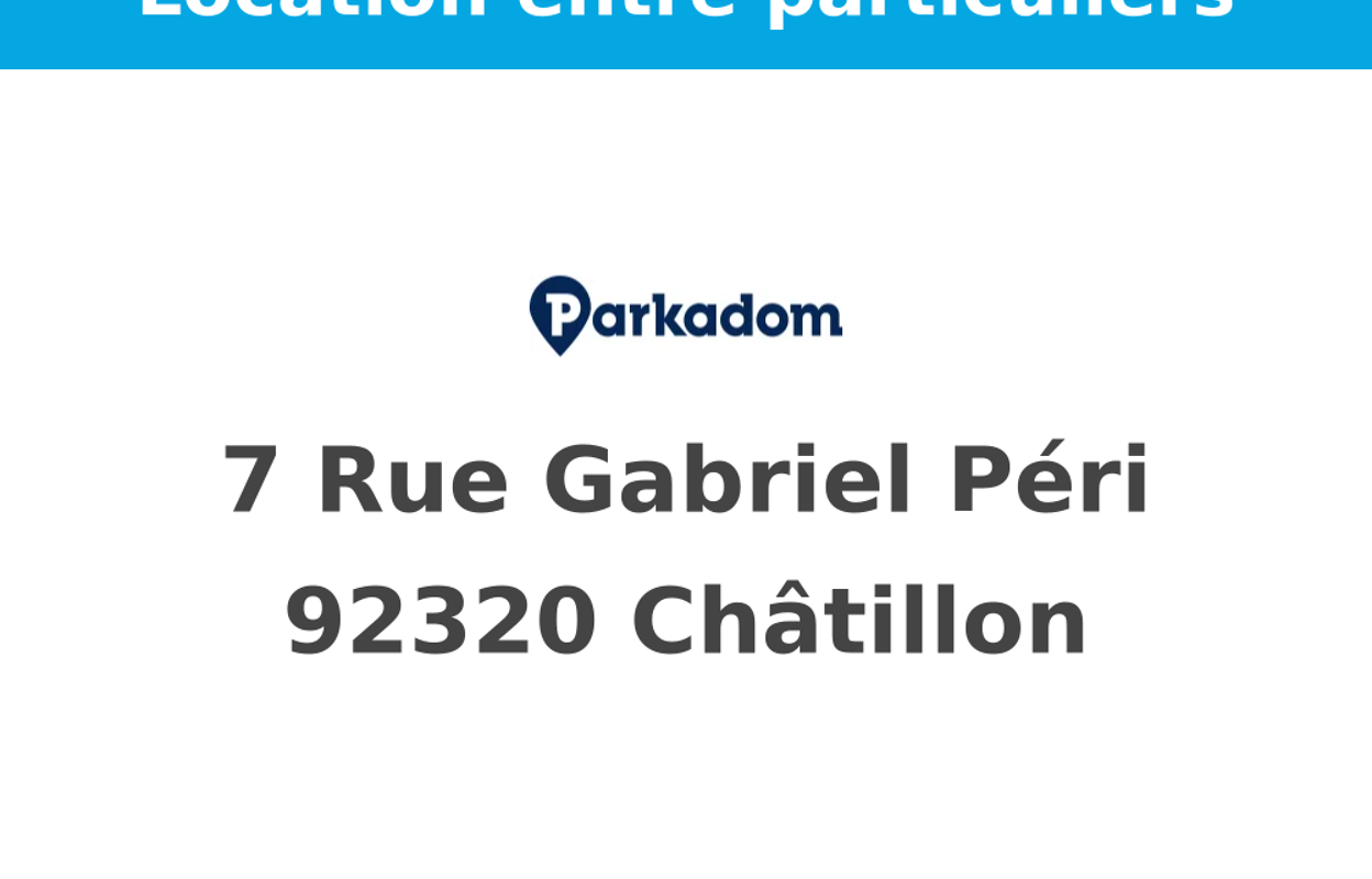 garage  pièces  m2 à louer à Châtillon (92320)