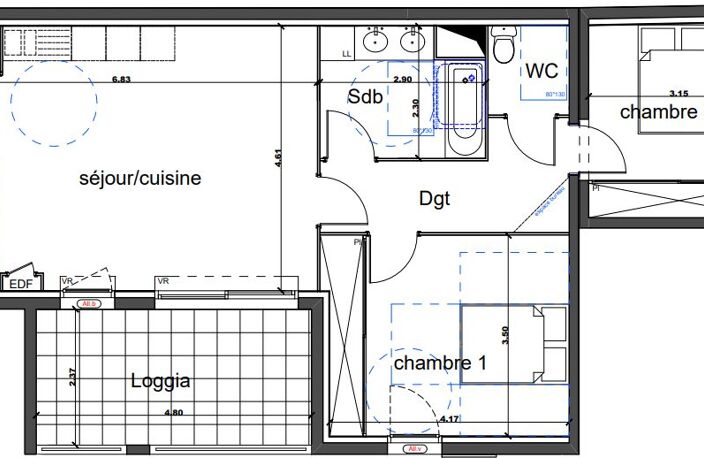 Appartement T3 71m² avec terrasse et parking éligible PTZ — photo 4