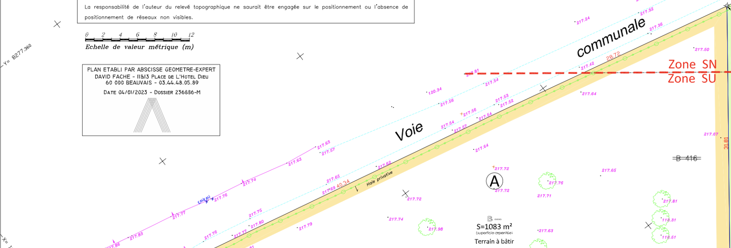 Terrain  1083 m² à vendre à Abancourt (60220)