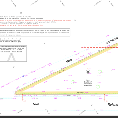 Terrain 1083 m²