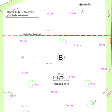 Terrain 1175 m²