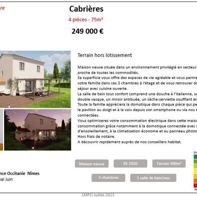 Maison 4 pièces 75 m²