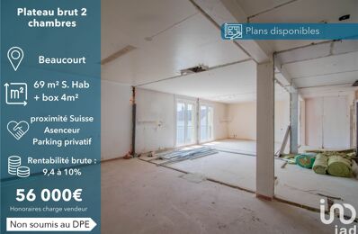 vente appartement 56 000 € à proximité de Nommay (25600)