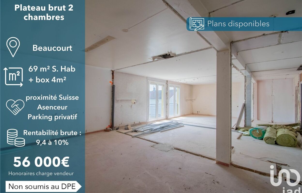 appartement 3 pièces 69 m2 à vendre à Beaucourt (90500)