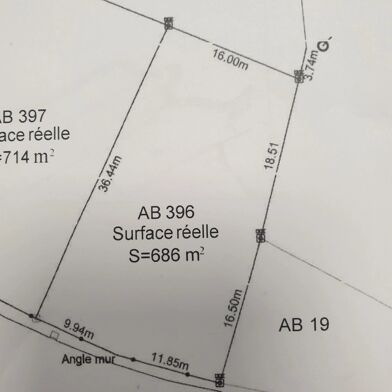 Terrain  19500 €