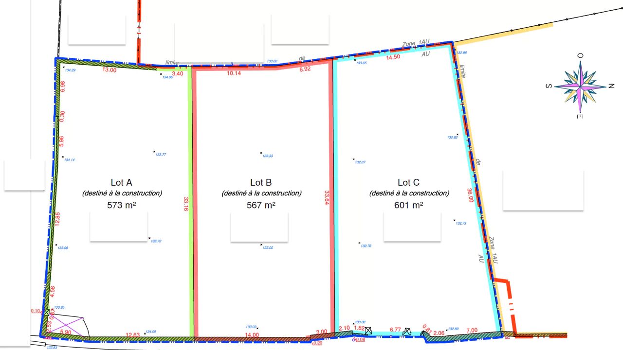 terrain 601 m2 à construire à Houdan (78550)