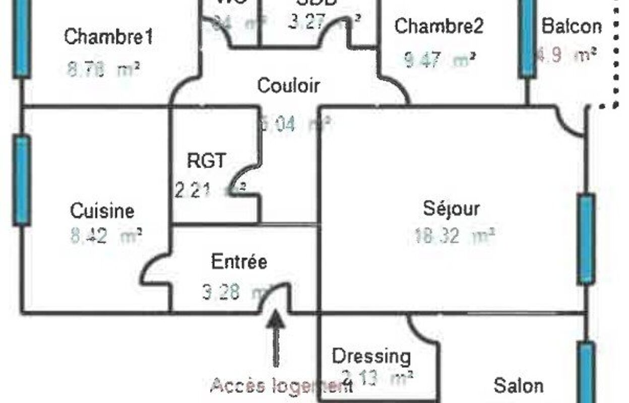 appartement 4 pièces 71 m2 à vendre à Chalon-sur-Saône (71100)