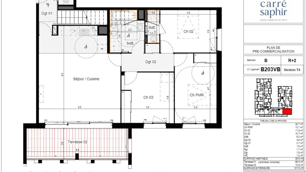 appartement 4 pièces 90 m2 à vendre à La Grande-Motte (34280)