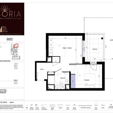 Appartement 2 pièces 240500 €