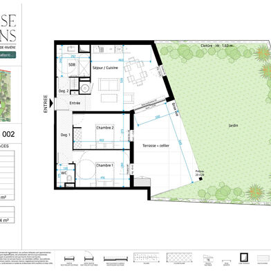 Appartement 3 pièces 494000 €