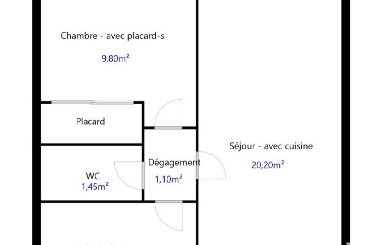 appartement 2 pièces 38 m2 à vendre à Marseille 1 (13001)