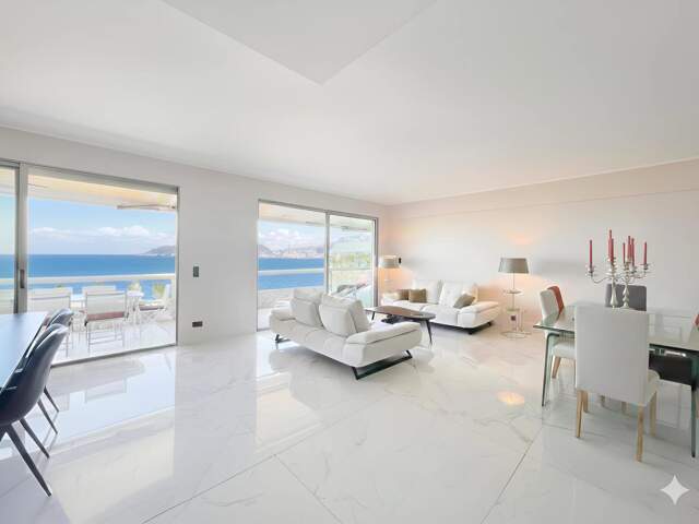 CANNES CROISETTE – 3P D'EXCEPTION – VUE MER PANORAMIQUE — photo du bien