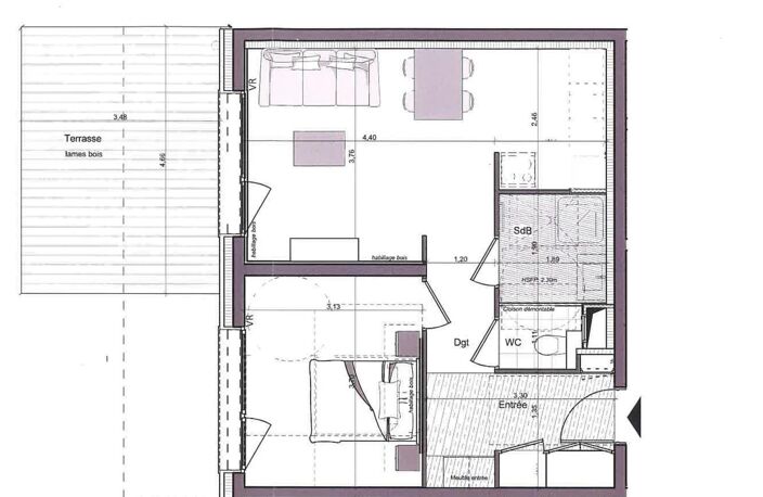 Vente appartement 2 pièces 46 m² Huez (38750) — photo 2