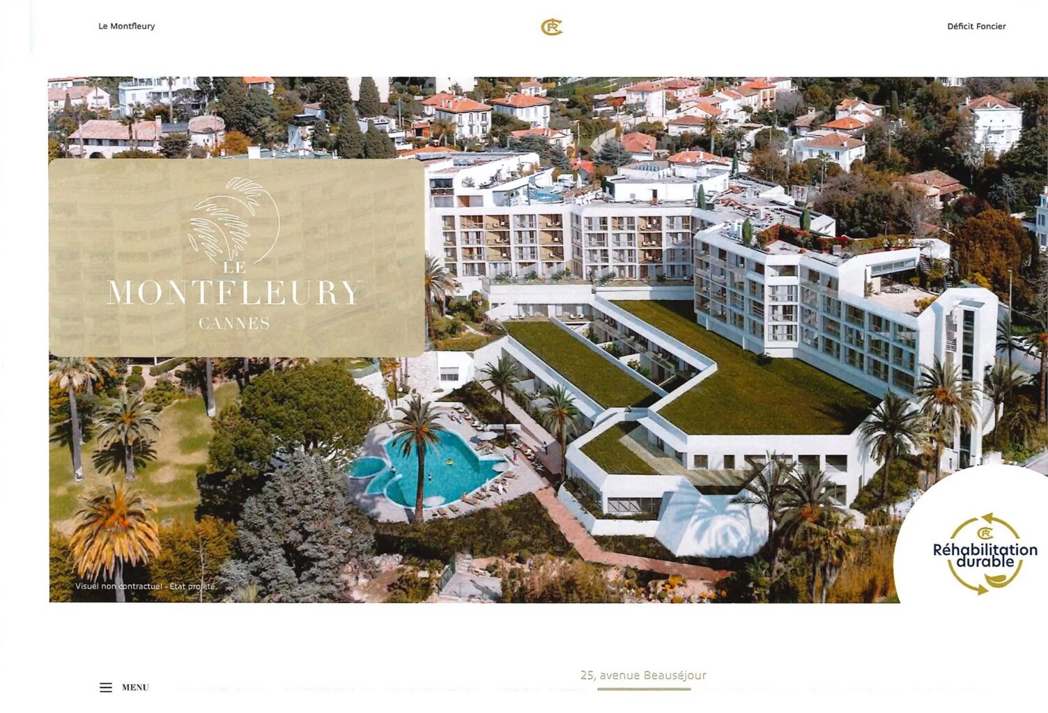 CANNES MONTFLEURY RESIDENCE RENOVE AVEC PISCINE — photo 1