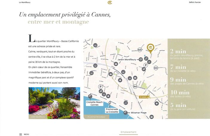 CANNES MONTFLEURY RESIDENCE RENOVE AVEC PISCINE — photo 3