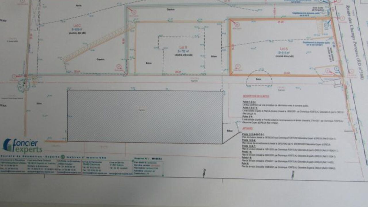 terrain  pièces 702 m2 à vendre à Cherisy (28500)