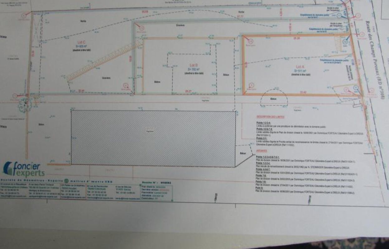 terrain  pièces 702 m2 à vendre à Cherisy (28500)