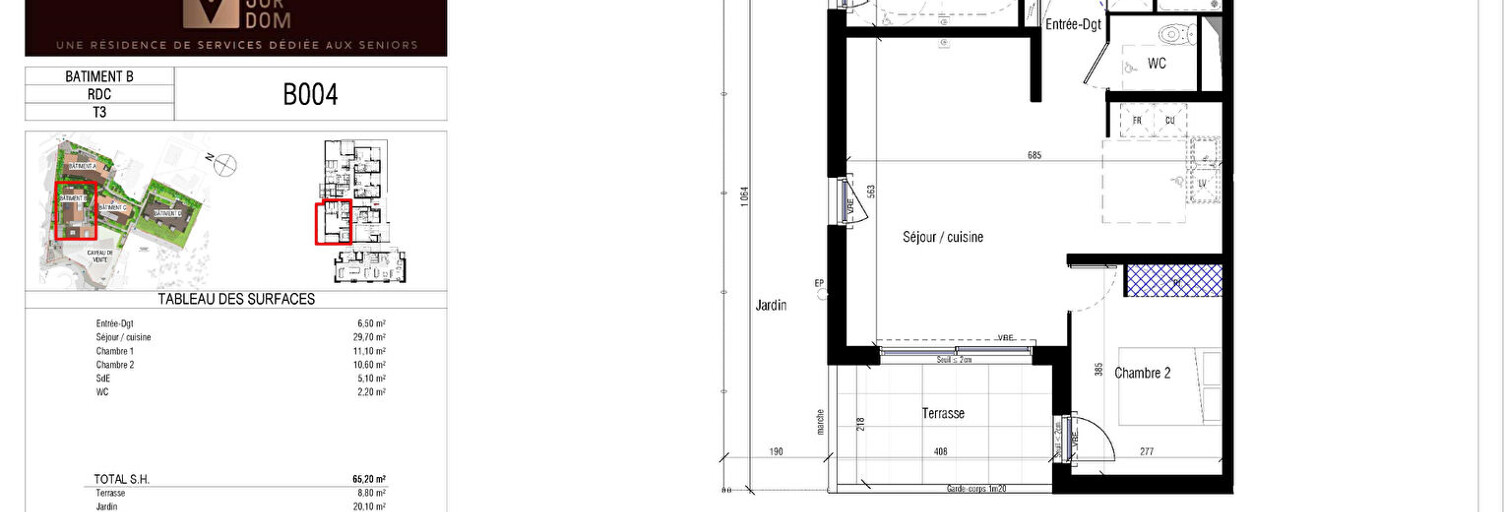 Appartement 3 Pièces 69 m² à vendre à Saint-Gély-du-Fesc (34980)