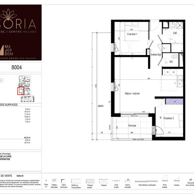 Appartement 3 pièces 340500 €