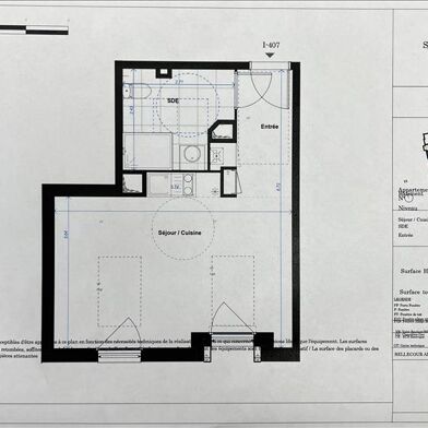 Appartement 1 pièce 31 m²