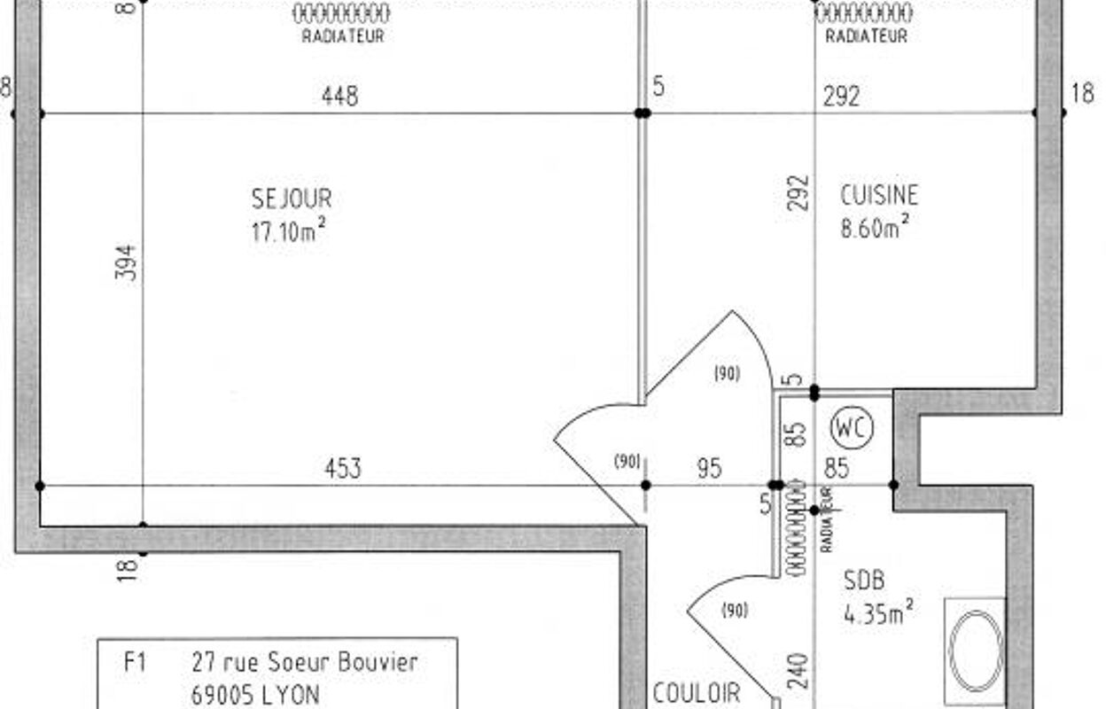 appartement 2 pièces 36 m2 à louer à Lyon 5 (69005)