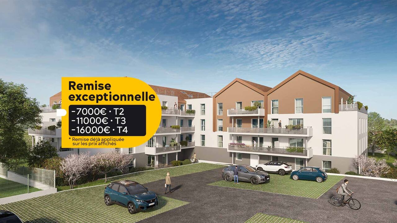 appartement neuf T2, T3, T4 pièces 40 à 87 m2 à vendre à Roanne (42300)