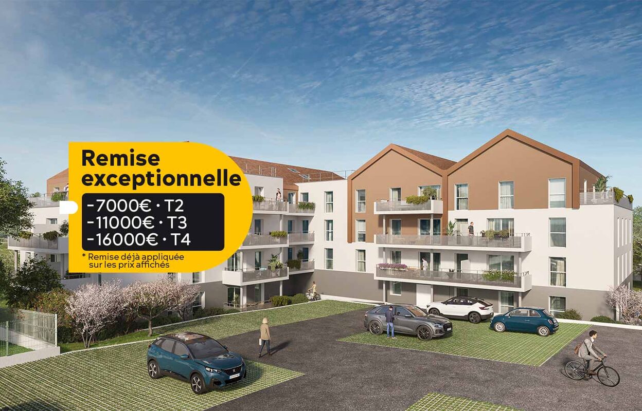 appartement neuf T2, T3, T4 pièces 40 à 87 m2 à vendre à Roanne (42300)