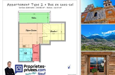 appartement 2 pièces 39 m2 à vendre à Briançon (05100)