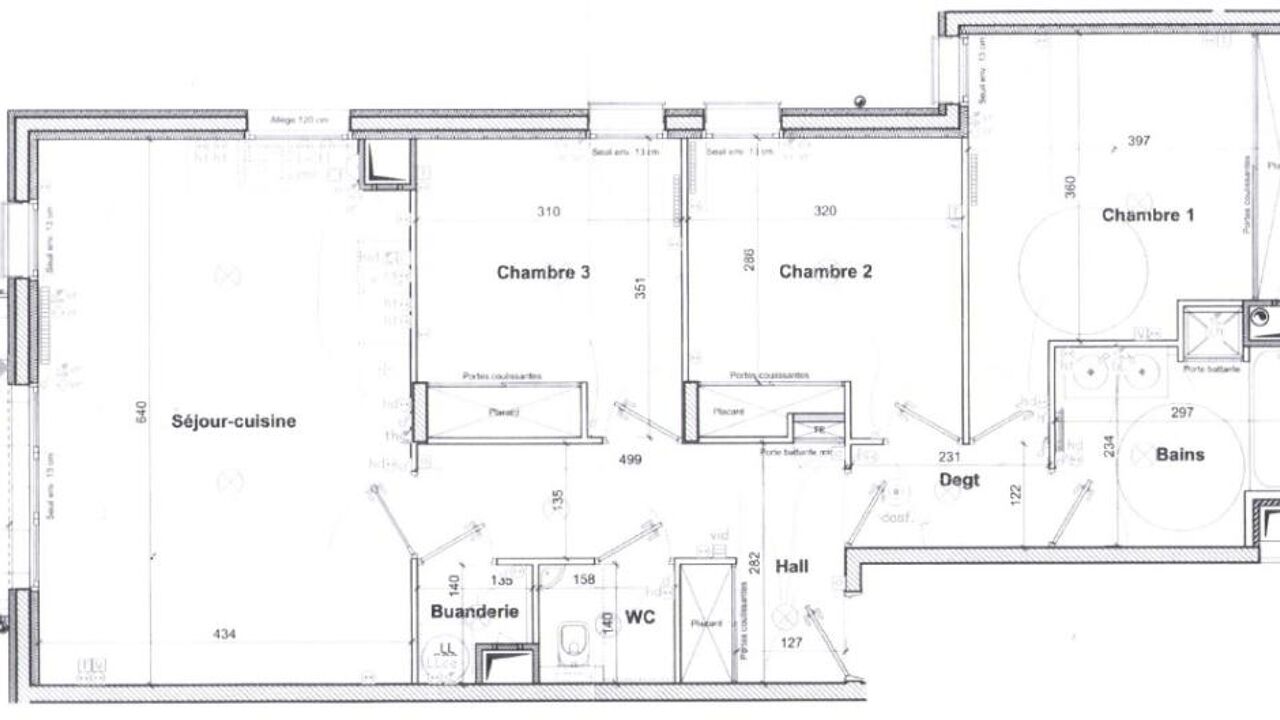 appartement 4 pièces 87 m2 à louer à Villeurbanne (69100)