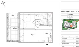 Appartement 2 Pièces 51 m² à vendre à Grasse (06130)