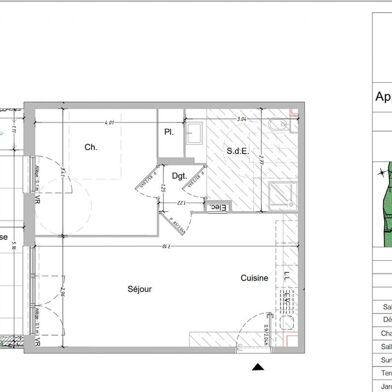 Appartement 2 pièces 51 m²