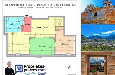 appartement 5 pièces 132 m2 à vendre à Briançon (05100)