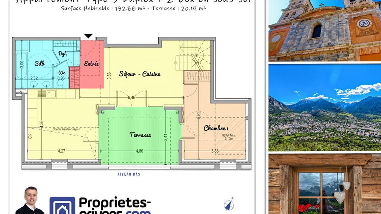 appartement 5 pièces 132 m2 à vendre à Briançon (05100)