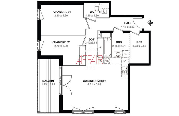 APPARTEMENT T3 - 70 M2 - NEYDENS 74160 — photo 2