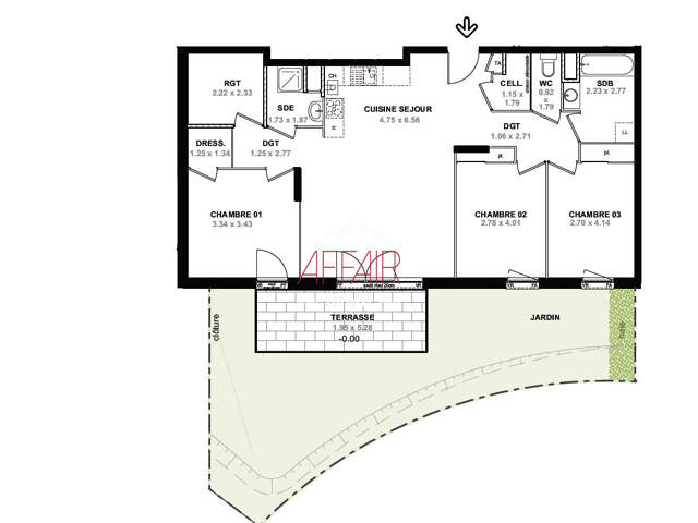 APPARTEMENT T4 -REZ DE JARDIN - NEYDENS 74160 — photo du bien